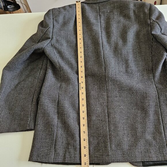Savile Row Blazer Men US 46 Brown Tweed Wool Alpaca Lined 2B Ventless Vtg FLAWS - Picture 8 of 16